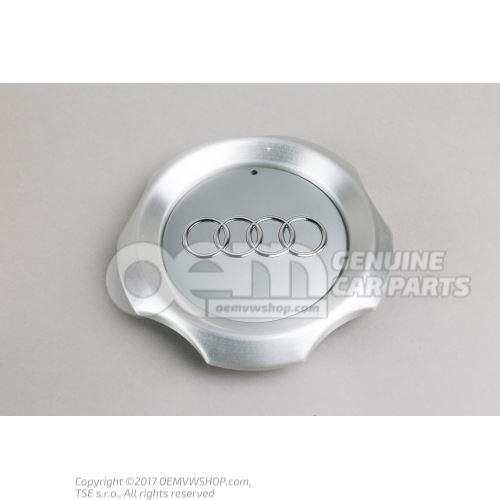 Hub cap grey metallic Audi A6 Allroad Quattro 4B 4Z7601165A 7ZJ