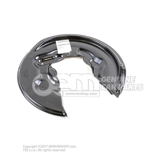 Cover plate for brake disc 5N0615612E