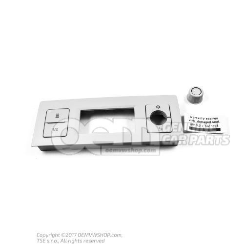 Genuine Volkswagen California control panel replacement knob and fascia 7E7998453