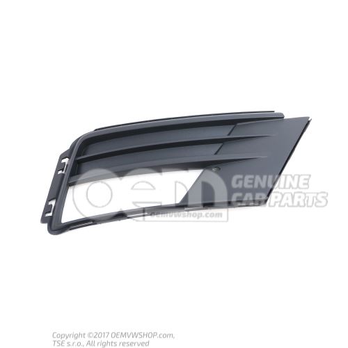 Cover part for bumper satin black 2K5853666F 9B9