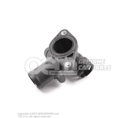 Flange with sealing ring and quick-action coupling 06B121132D