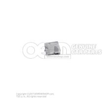 Flat contact housing connection piece for vehicles with electric memory seat and backrest adjustment 8R0973605