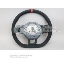 Volante multifuncion (cuero) volante direccion negro/rojo flash Volkswagen Golf 5G 5G0419091HBNNM