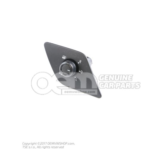 Interruptor espejo exterior, regulable electricamente negro/blanco 5C8959565E REH