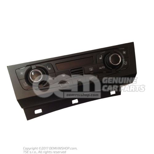 Control and display panel for air-conditioning system climatronic high chrome/black 8T1820043AKXZF