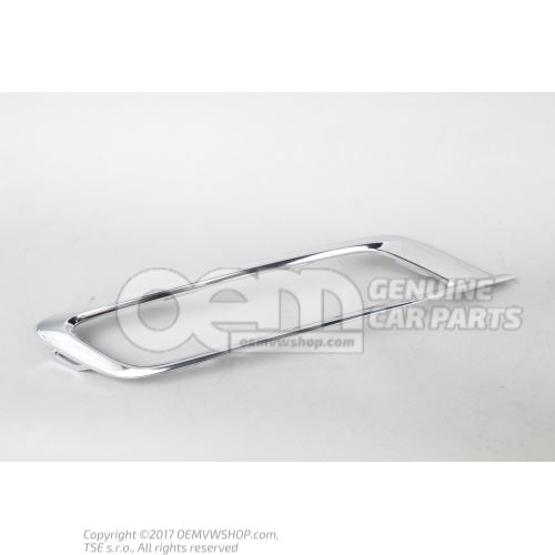 Baguette decorative chrome brillant