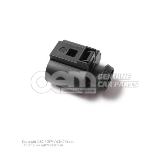 Flat contact housing with contact locking mechanism knock sensor possible single wire 1J0973703B