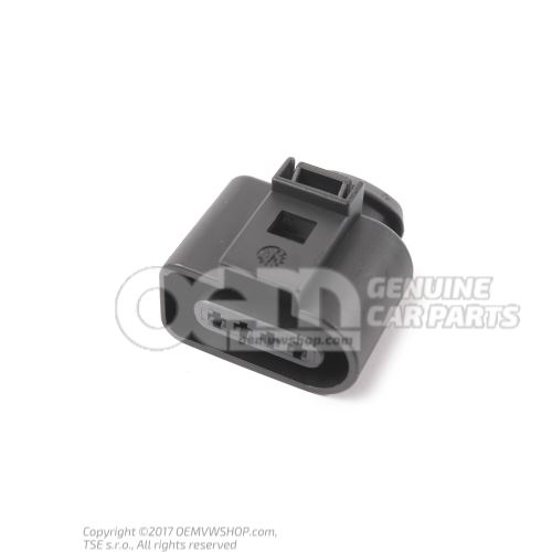Flat contact housing with contact locking mechanism connection piece charge pressure sender 1J0973704