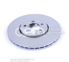 Brake disc (vented) size 288X25 6R0615301D