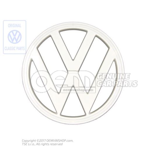 Embleme VW blanc pastel 211853601E 90D