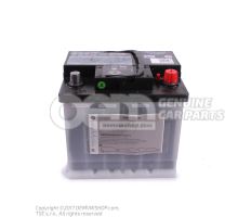 Battery with charge state indicator, filled and charged 000915105DB