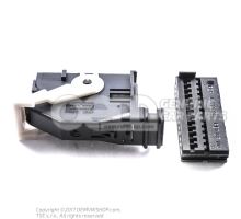 Flat contact housing with cap locking mechanism cable 7L6972726