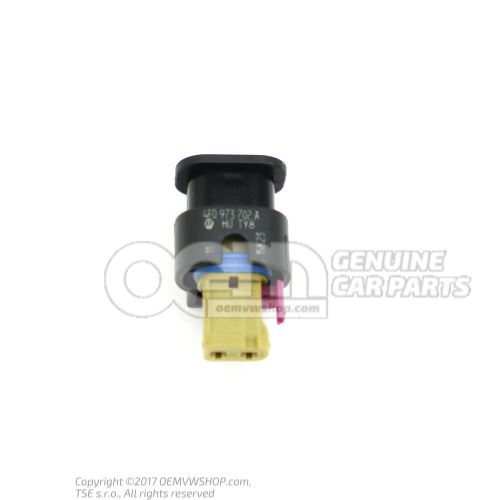 Flat contact housing connection piece coolant temperature sender crankcase housing 4F0973702A