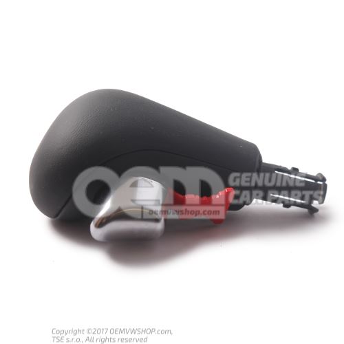 Gearstick grip (leather) selector lever handle (leatherette) soul (black) 4F1713141N TAH