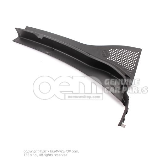 Cover for plenum chamber, satin black 1S1819404E 9B9