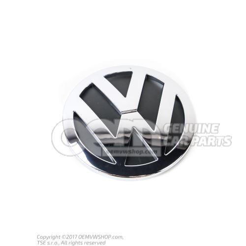 VW emblem bright chrome/anthracite 7H0853630 FDY