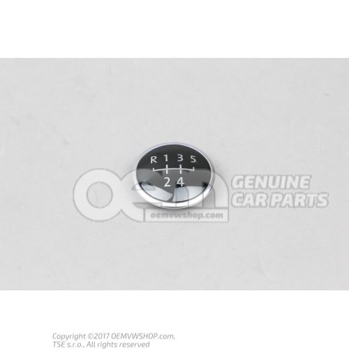 Emblema negro/plata 7E0711144 HB5