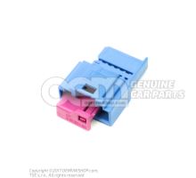 Flat contact housing with contact locking mechanism possible single wire 6Q0972716