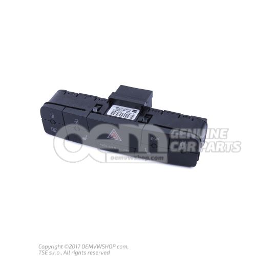 Combi-switch for warning lamp and electronic stabilisation progr.-ESP- carbon black 6J0927137ABAT7