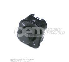 Interruptor para retrovisor exterior regulable y calefactable electricamente negro/blanco 1K0959565L REH