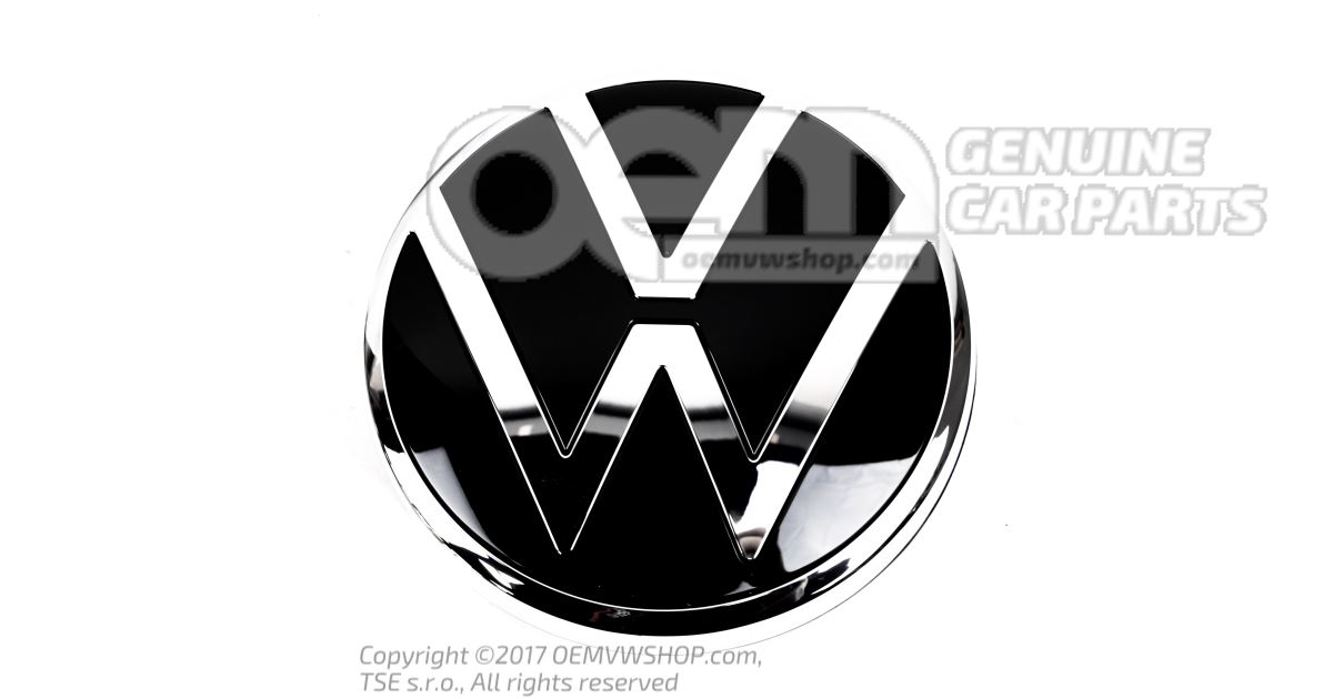  Volkswagen 5TA853630BDPJ Emblème Logo hayon Chromé/noir