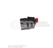 Flat contact housing with contact locking mechanism connection piece for wiring set 1K8972928