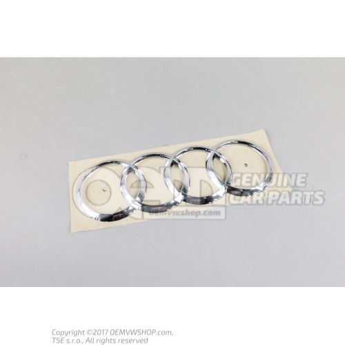 Embleme AUDI chrome Audi A4/S4/Avant/Quattro 8W 8W5853742 2ZZ