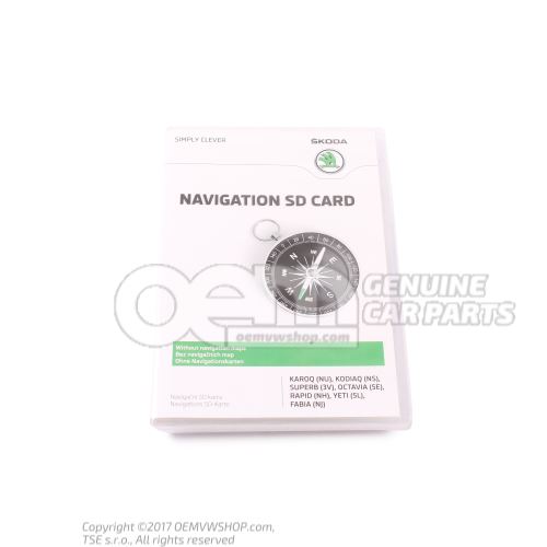 Sd memory card for navigation system 5L0051236C