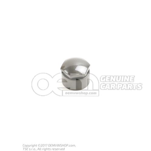 Cap - wheel bolt wheel bolt, lockable silver grey