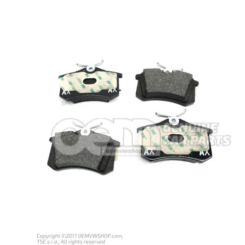 1 set of brake pads for disk brake 5Q0698451AA