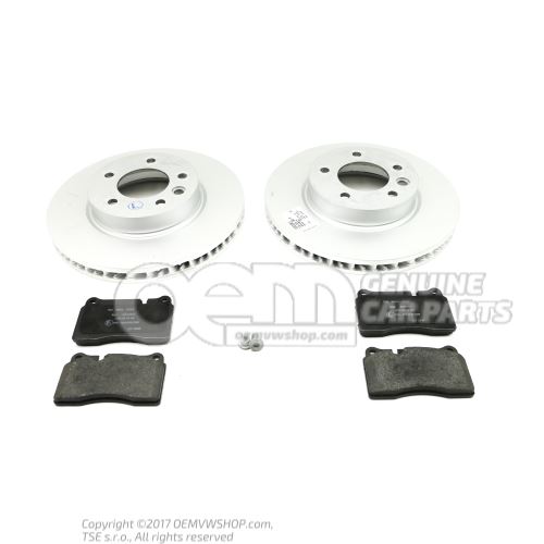 1 set brake discs with 'ECO' brake pads JZW698302DF