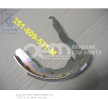 Brake shoe with lining and brake lever 251609531M