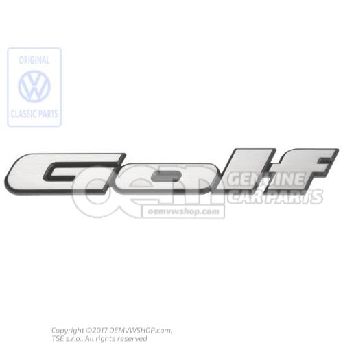 Golf rear emblem for Golf Mk2