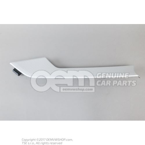 Suplemento adorno apariencia carbono aluminio 8W0867409ADWG1