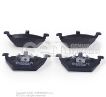 1 set of brake pads for disk brake 'eco' economy JZW698151A