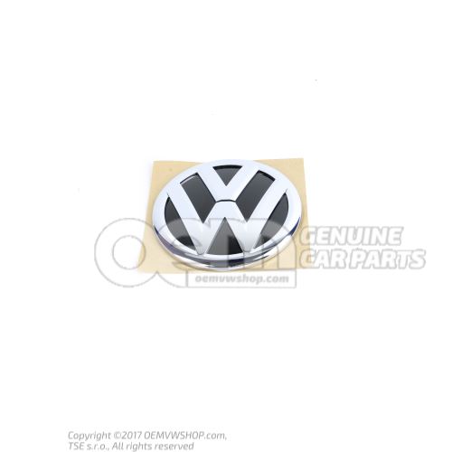 VW emblem chrome colours/black 1S6853630 FXC