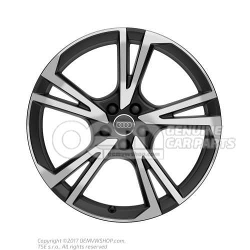 Aluminium rim finely turned matt black