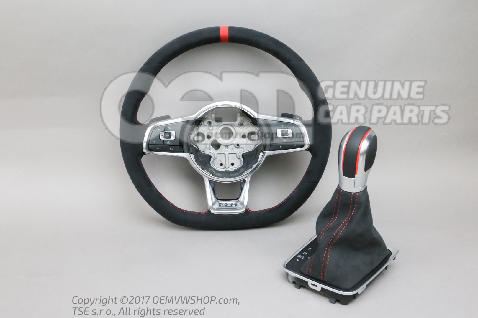 Volkswagen Golf VII 5G Clubsport Retrofit kit GTI edition 40 Alcantara DSG  multifunction steering wheel with DSG shift knob 5G0498091B NNM