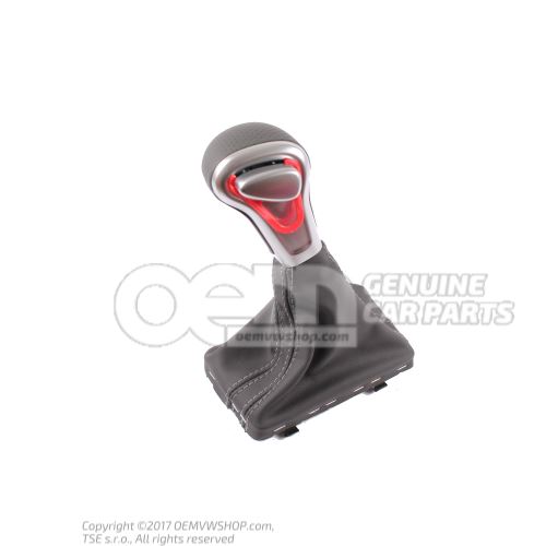 Selector lever handle soul (black)/titanium 4G1713139P NOA