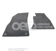 1 set foot mats soul/rock grey Audi Q5 80 80C863691 JTV