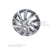 铝合金轮辋 煤黑色金属漆（灰色） 5E0071498J HA7