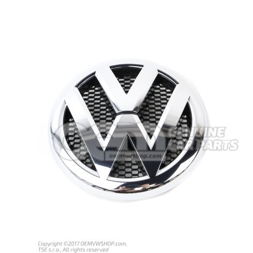 Embleme VW couleurs chromees/noir 2H0853601A ULM