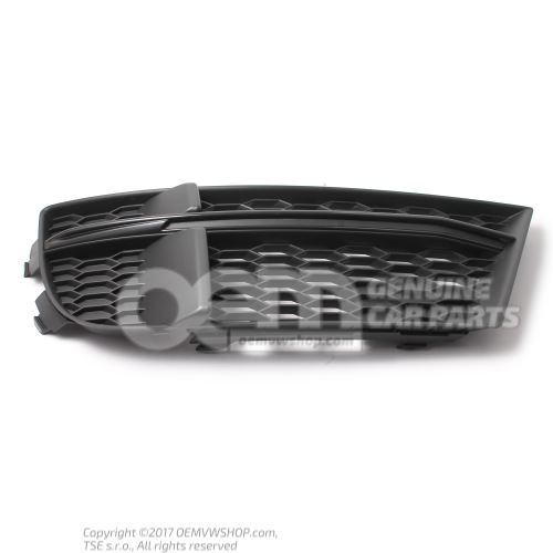 Air guide grille satin black/dark chrome high gloss 8V3807681AEESM