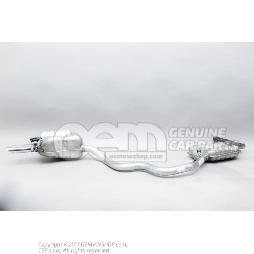 Centre silencer with rear silencer 1Z0253181Q