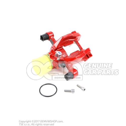 Brake caliper housing tornado red 8V0615424A