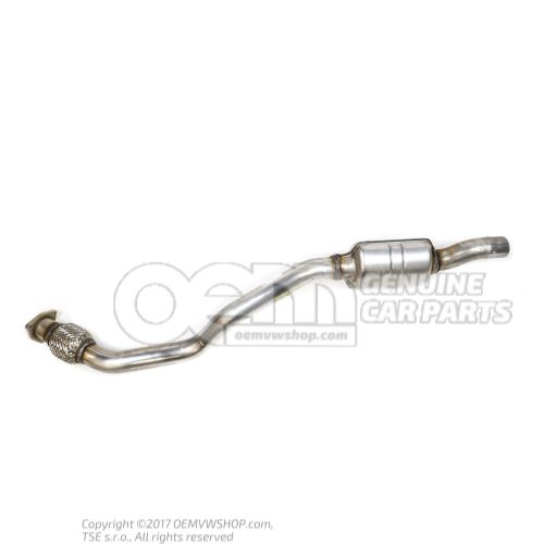 Exhaust pipe with front silencer 4G0254352F