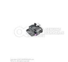 Flat contact housing with contact locking mechanism connection piece rotary slide valve coolant regulator 4F0973705