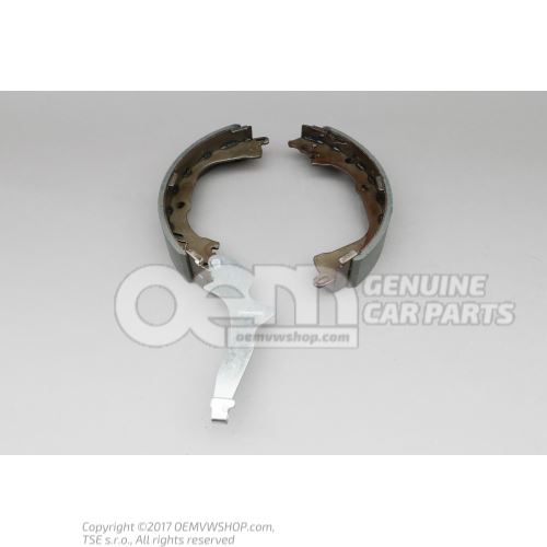 1 set brake shoes with linings 2H0698525