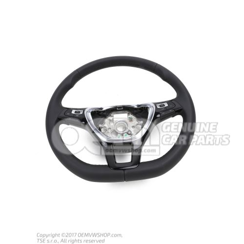 Mult.steering wheel (leather) black
