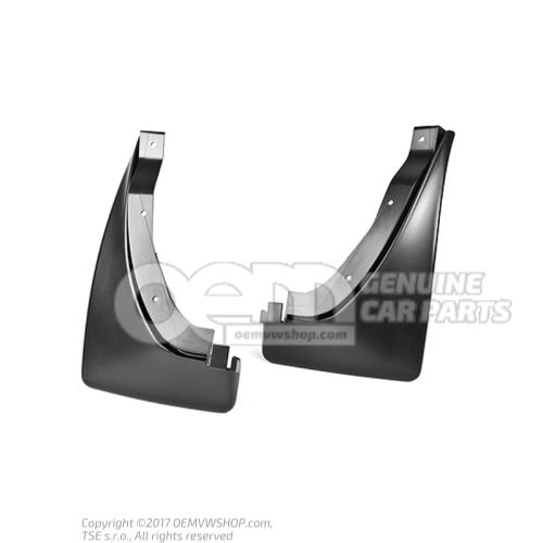 1 set: mud flaps (left and right)